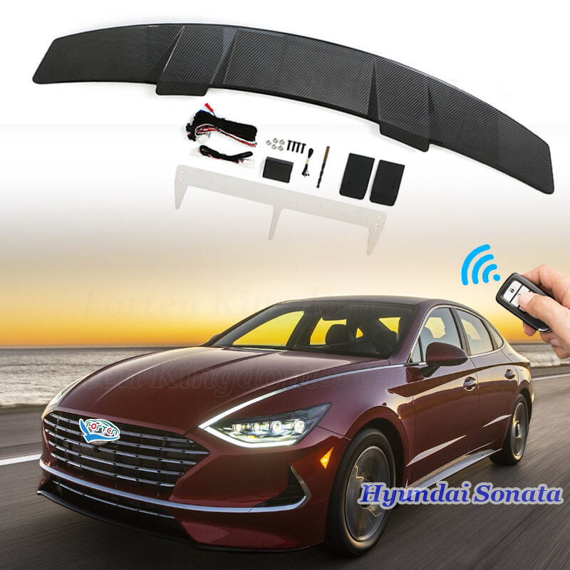 Carbon Fiber Texture Trunk Spoiler Remote Controlled Spoiler Electric Car Rear Trunk Spoiler For Hyundai Sonata Elantra KIA K5