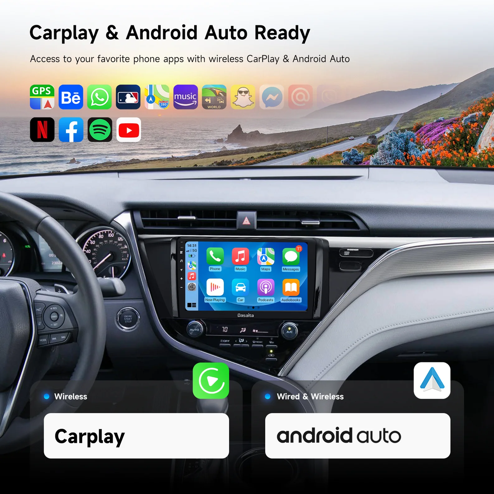 2019 Camry Android stereo ；