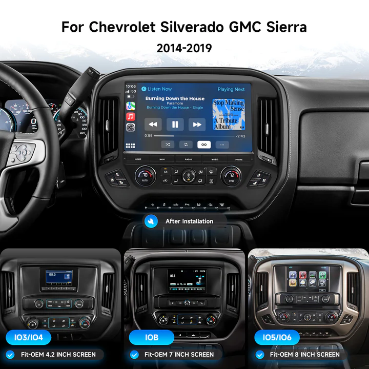 Dasaita Android Stereo Silverado 2014-2019；Chevy Silverado GPS Navigation System；GMC Sierra Android Auto Head Unit；Dasaita Android car stereo Chevrolet Silverado 2014-2019；Dasaita 13.3