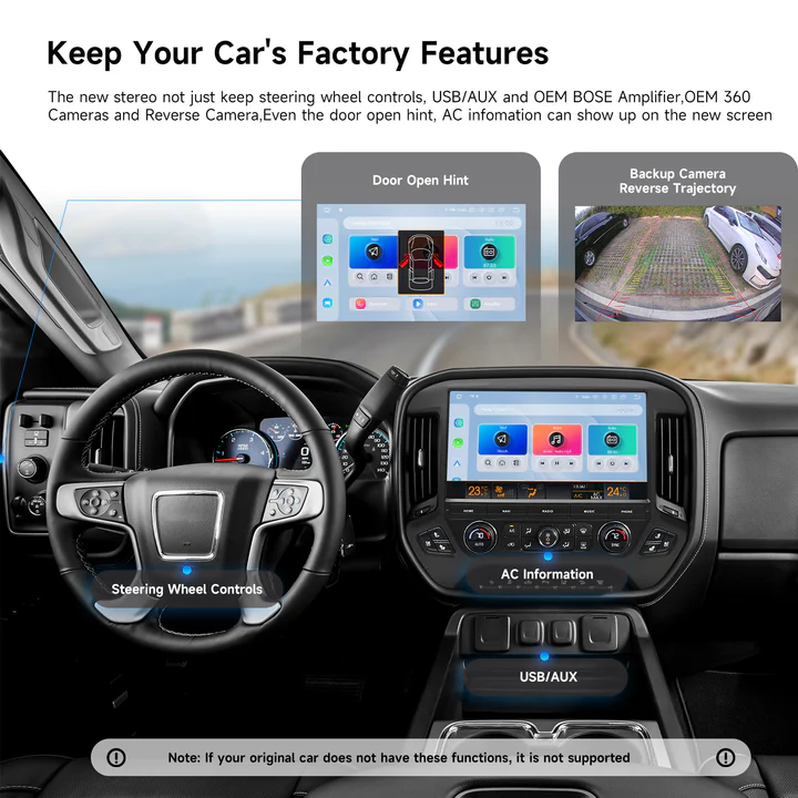 Dasaita Android Stereo Silverado 2014-2019；Chevy Silverado GPS Navigation System；GMC Sierra Android Auto Head Unit；Dasaita Android car stereo Chevrolet Silverado 2014-2019；Dasaita 13.3