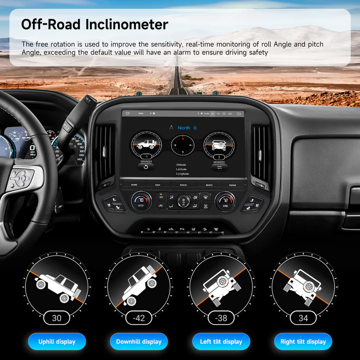 Dasaita Android Stereo Silverado 2014-2019；Chevy Silverado GPS Navigation System；GMC Sierra Android Auto Head Unit；Dasaita Android car stereo Chevrolet Silverado 2014-2019；Dasaita 13.3