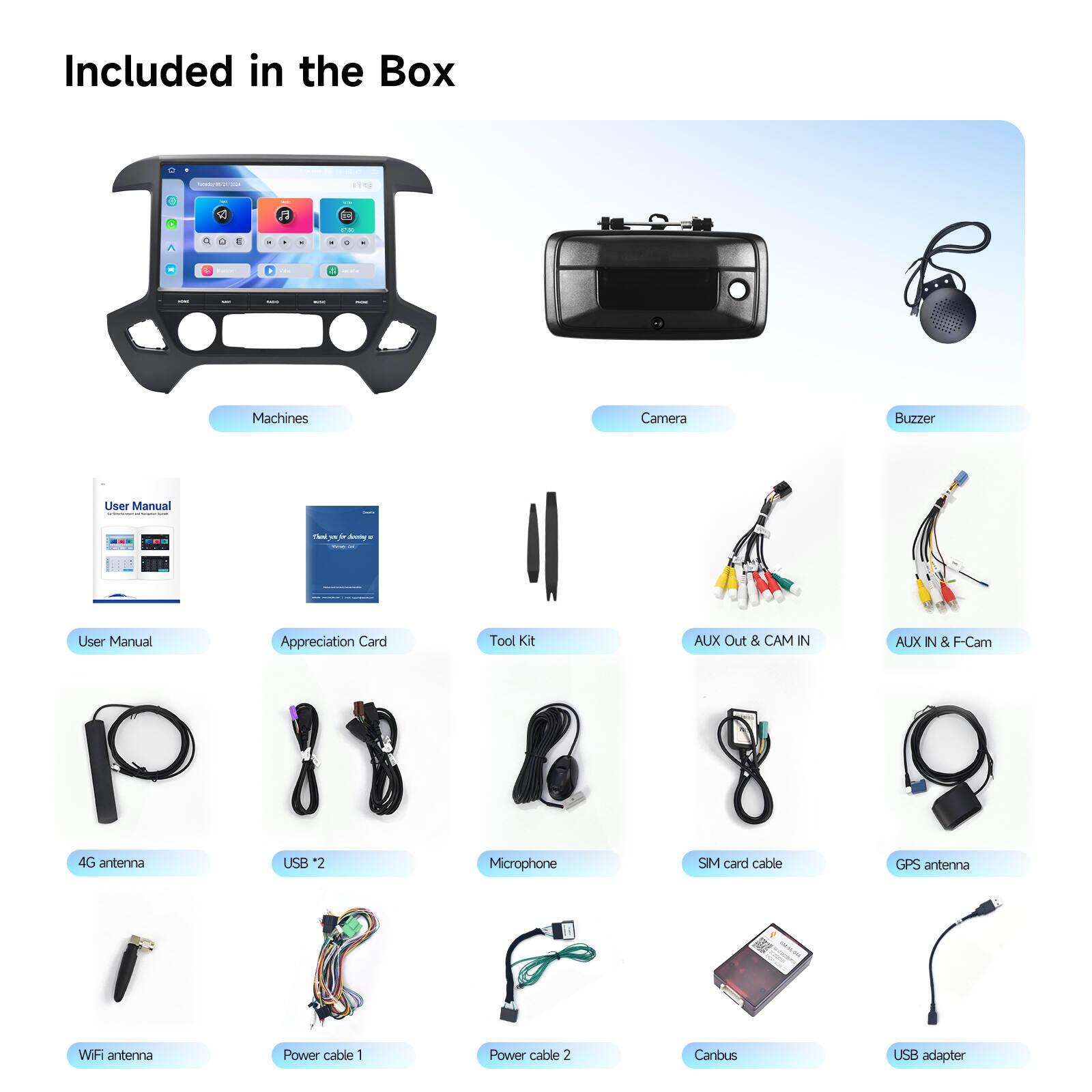 Dasaita Android Stereo Silverado 2014-2019；Chevy Silverado GPS Navigation System；GMC Sierra Android Auto Head Unit；Dasaita Android car stereo Chevrolet Silverado 2014-2019；Dasaita 13.3
