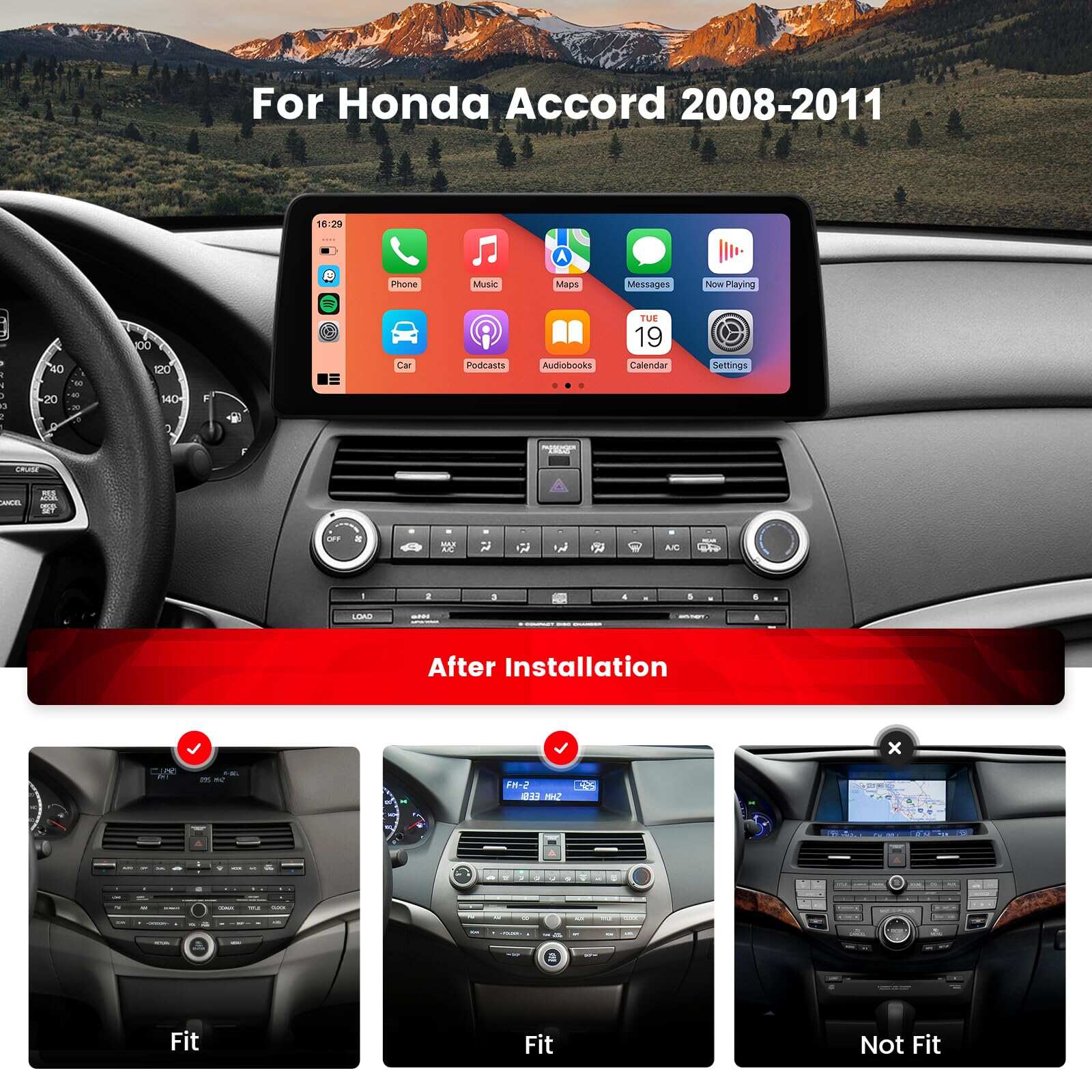 honda accord 2008-2012;dasaita car android;car dvd player'car play for honda accord 2011