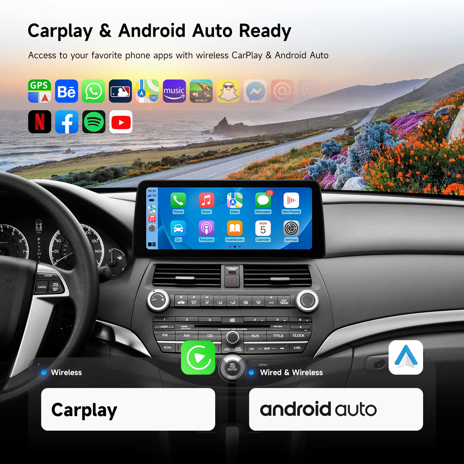 Dasaita Double Din Android Stereo Honda Accord；Wireless CarPlay DSP Sound QLED Screen；Honda Accord 2008-2011 Stereo Installation；Dasaita Double Din；Android Car Stereo Honda Accord 2008-2011；Dasaita Wireless CarPlay Head Unit for Honda Accord 2008 2009 2011；Dasaita QLED Touchscreen Car Radio Honda Accord 2008-2011；Double Din Android Stereo for Honda Accord 2008-2011；Wireless CarPlay Android Car Stereo Double Din；Dasaita GPS Navigation Double Din Head Unit Honda Accord 2008-2011； Dasaita DSP Sound Android Car Stereo Honda Accord 2008-2011；Dasaita Wireless CarPlay QLED Screen Head Unit for Honda Accord；