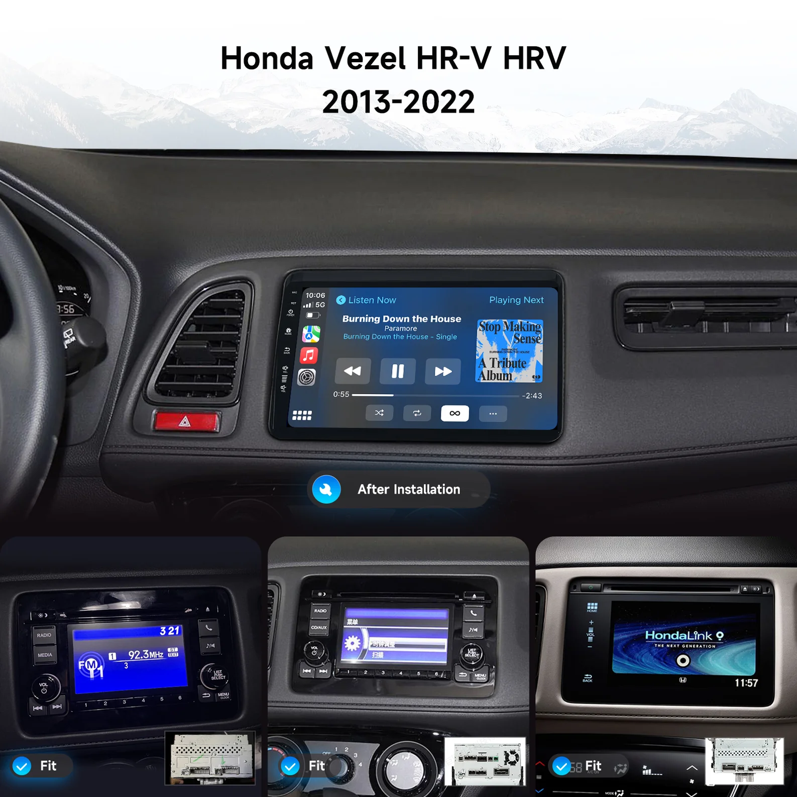 Dasaita car radio,Dasaita audio multimedia head unit,Dasaita Android car stereo,Dasaita CarPlay head unit,Dasaita GPS navigation head unit,Dasaita DVD player head unit,Honda Vezel HR-V 2013-2022 car radio upgrade,Honda Vezel HR-V aftermarket stereo,Car stereo for Honda Vezel HR-V,Honda Vezel HR-V multimedia system,Wireless CarPlay car radio,Android Auto car stereo,GPS navigation car radio,DVD player in car stereo,DSP-enhanced audio car radio,Bluetooth enabled car stereo,Touchscreen car radio,Plug-and-play car radio for Honda Vezel HR-V,Easy installation car stereo,Factory steering control-compatible car radio