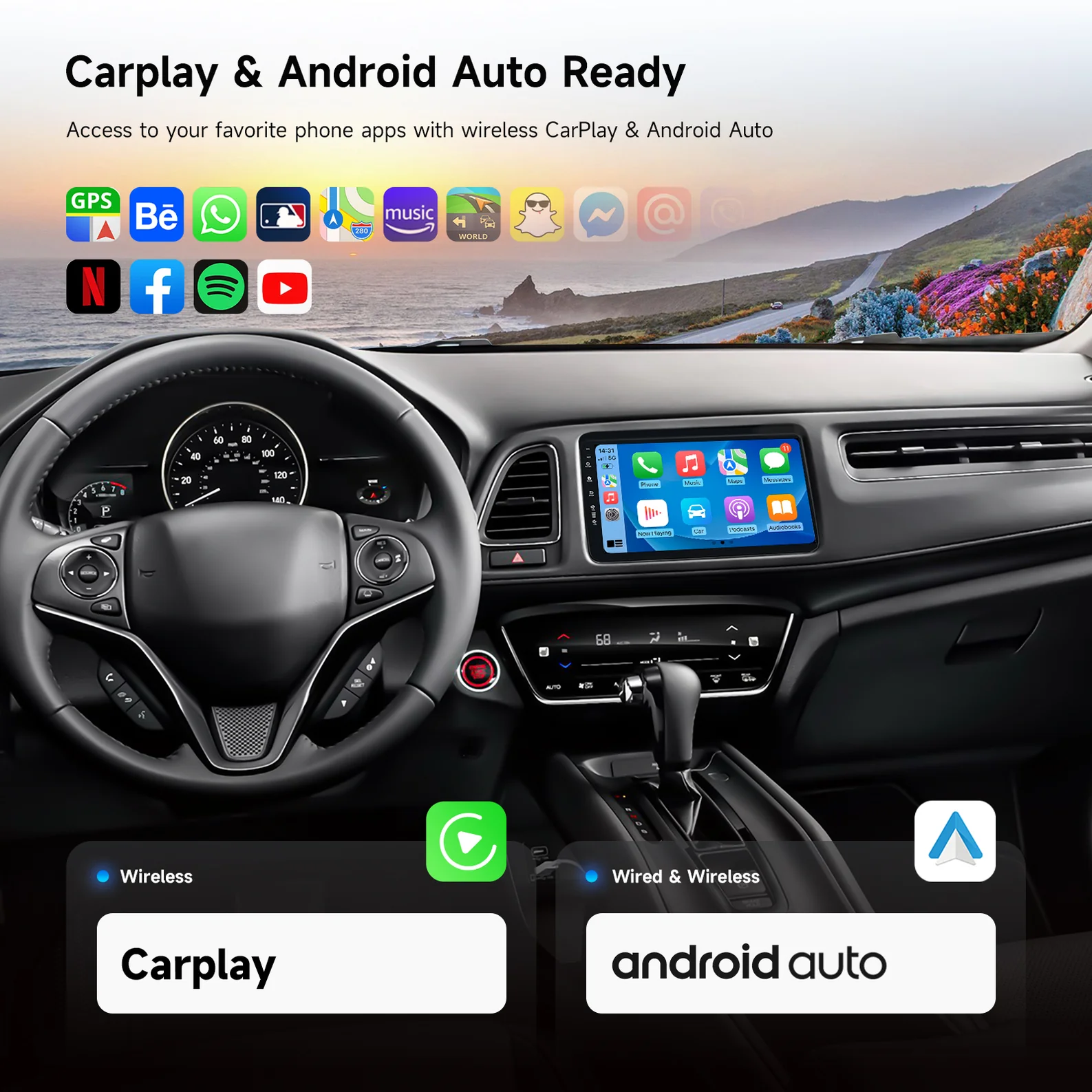 Dasaita car radio,Dasaita audio multimedia head unit,Dasaita Android car stereo,Dasaita CarPlay head unit,Dasaita GPS navigation head unit,Dasaita DVD player head unit,Honda Vezel HR-V 2013-2022 car radio upgrade,Honda Vezel HR-V aftermarket stereo,Car stereo for Honda Vezel HR-V,Honda Vezel HR-V multimedia system,Wireless CarPlay car radio,Android Auto car stereo,GPS navigation car radio,DVD player in car stereo,DSP-enhanced audio car radio,Bluetooth enabled car stereo,Touchscreen car radio,Plug-and-play car radio for Honda Vezel HR-V,Easy installation car stereo,Factory steering control-compatible car radio