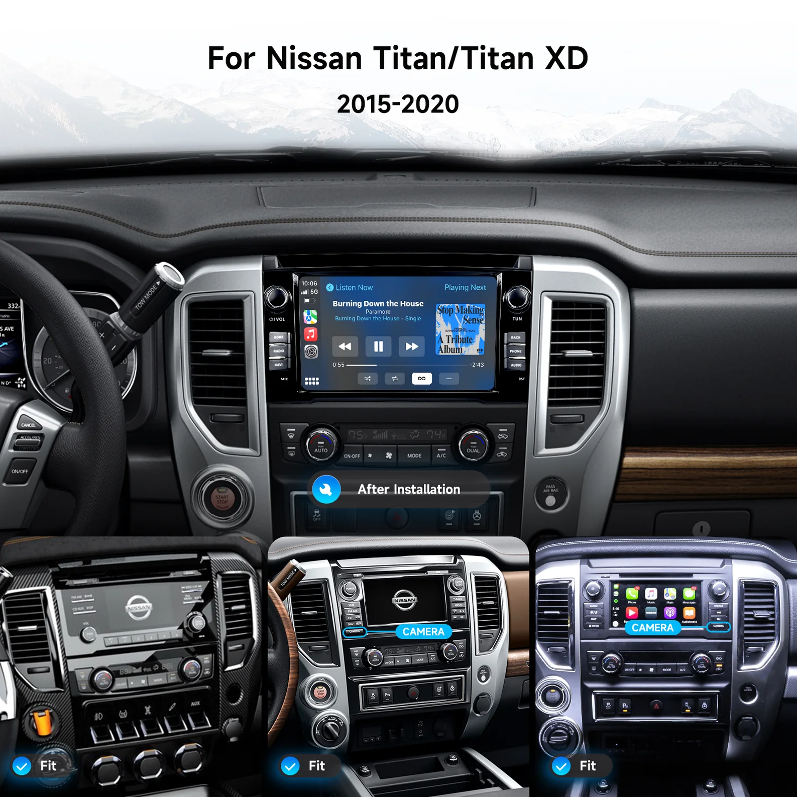 Dasaita Android Car Stereo for Nissan Titan 2016-2020,Nissan Titan 2016-2020 Android Head Unit Upgrade,Dasaita Wireless CarPlay Head Unit for Nissan Titan XD/SV,Nissan Titan Stereo Infotainment System Replacement by Dasaita,Dasaita Multimedia Player for Nissan Titan 2017-2019,Plug-and-Play Dasaita for Nissan Titan 2016-2020,Retain Steering Controls in Nissan Titan Stereo Upgrade,CAN Bus Compatible Dasaita Head Unit for Titan,Wireless CarPlay Android13 for Nissan Titan,9-inch QLED Touchscreen Dasaita Titan Head Unit