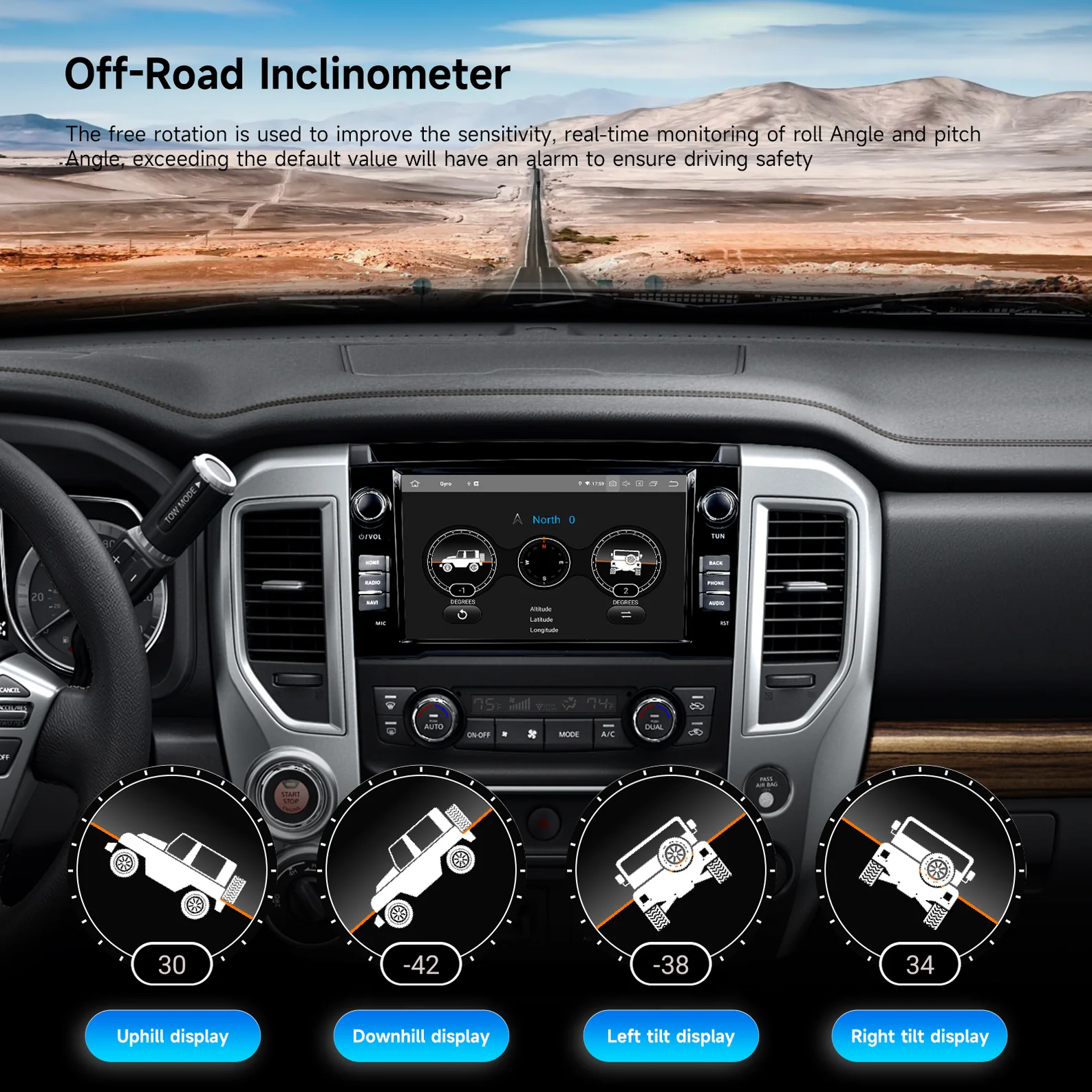 Dasaita Android Car Stereo for Nissan Titan 2016-2020,Nissan Titan 2016-2020 Android Head Unit Upgrade,Dasaita Wireless CarPlay Head Unit for Nissan Titan XD/SV,Nissan Titan Stereo Infotainment System Replacement by Dasaita,Dasaita Multimedia Player for Nissan Titan 2017-2019,Plug-and-Play Dasaita for Nissan Titan 2016-2020,Retain Steering Controls in Nissan Titan Stereo Upgrade,CAN Bus Compatible Dasaita Head Unit for Titan,Wireless CarPlay Android13 for Nissan Titan,9-inch QLED Touchscreen Dasaita Titan Head Unit