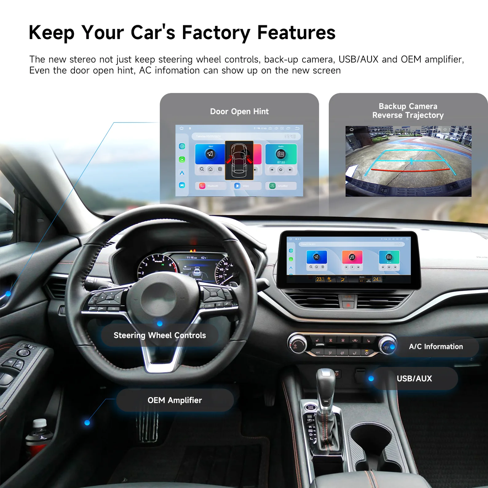 Dasaita Android Car Radio for Nissan Teana Altima 2018-2021,Nissan Altima 7th Gen Android Head Unit Upgrade,Dasaita Wireless CarPlay Stereo for Nissan Teana 2018-2021,Nissan Altima 2018-2021 Infotainment System Replacement,Dasaita Multimedia Player for Nissan Altima SV/SR/SL Trim,Plug-and-Play Dasaita for Nissan Altima 2018-2021,Retain Steering Controls in Altima Head Unit Upgrade,CAN Bus Compatible Dasaita for Nissan Teana,Wireless CarPlay Android13 for Nissan Altima 7th Gen,9-inch QLED Touchscreen Dasaita Altima Head Unit,Dasaita Nissan Teana head unit,Android stereo for Altima 2018-2021,Wireless CarPlay Nissan 7th Gen,9