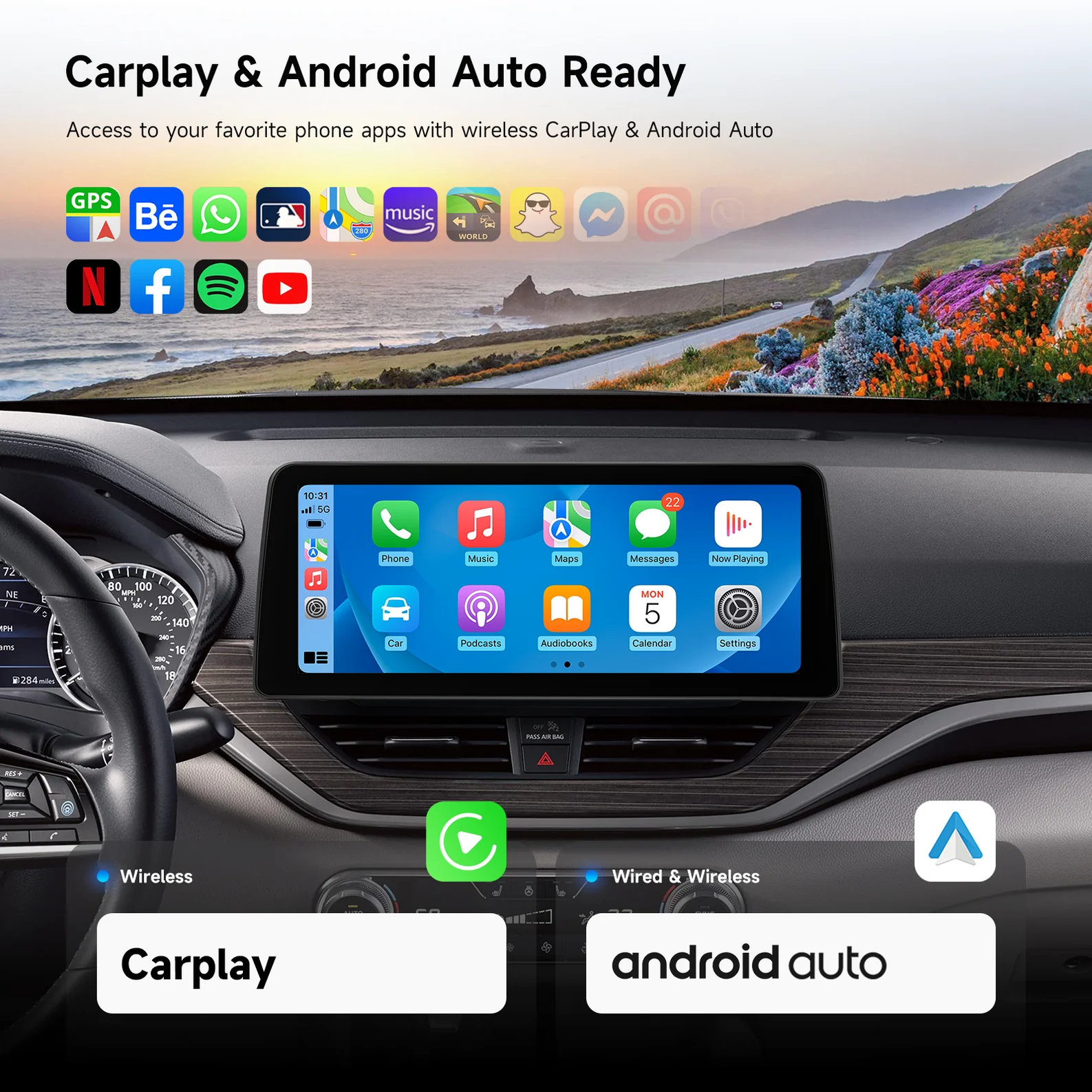 Dasaita Android Car Radio for Nissan Teana Altima 2018-2021,Nissan Altima 7th Gen Android Head Unit Upgrade,Dasaita Wireless CarPlay Stereo for Nissan Teana 2018-2021,Nissan Altima 2018-2021 Infotainment System Replacement,Dasaita Multimedia Player for Nissan Altima SV/SR/SL Trim,Plug-and-Play Dasaita for Nissan Altima 2018-2021,Retain Steering Controls in Altima Head Unit Upgrade,CAN Bus Compatible Dasaita for Nissan Teana,Wireless CarPlay Android13 for Nissan Altima 7th Gen,9-inch QLED Touchscreen Dasaita Altima Head Unit,Dasaita Nissan Teana head unit,Android stereo for Altima 2018-2021,Wireless CarPlay Nissan 7th Gen,9