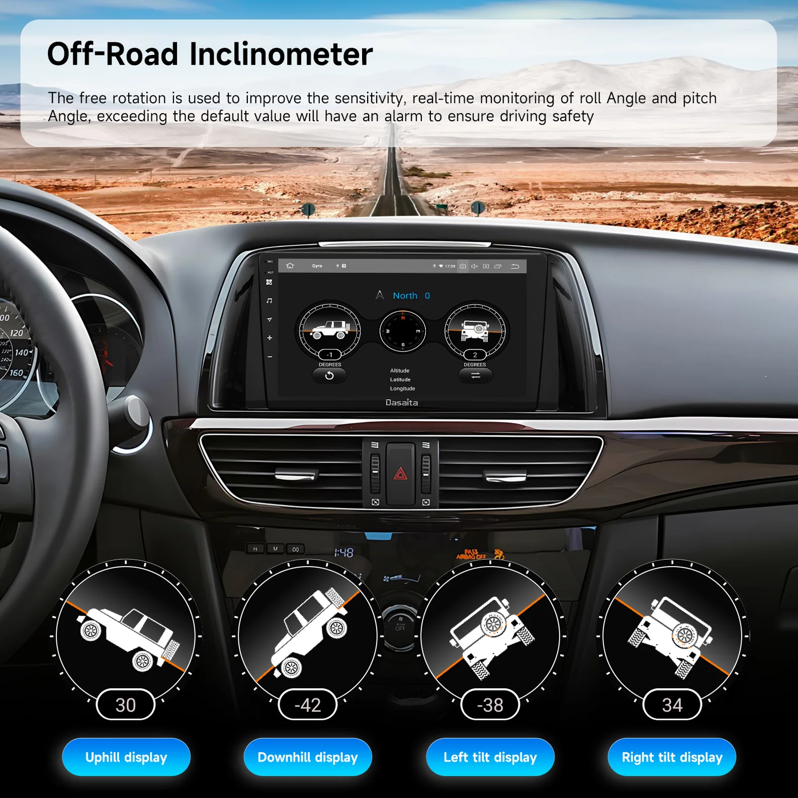 Dasaita Mazda 6 2013-2015 Android Car Stereo,Mazda Atenza 3rd Gen Touchscreen Navigation,Dasaita Android 10 Head Unit for Mazda 6,Mazda 6 2014 CarPlay Android Auto Upgrade,Dasaita 9