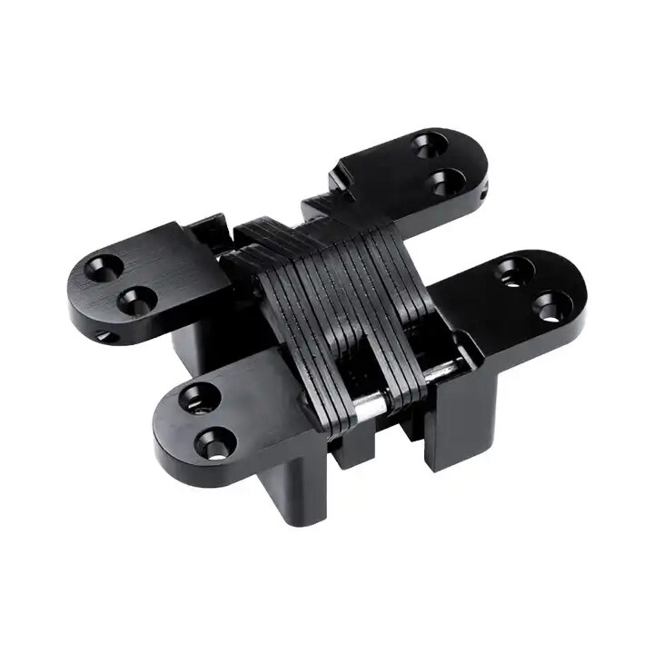 GH I17 concealed hinge black matt Cross Concealed Hinges Invisible Entry Door Hinges