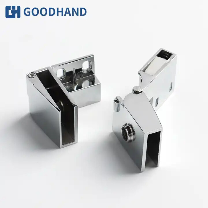 90 degree Stainless Steel Polishing  hinge,glass cabinet  door hinge,glass clip door shower hinge