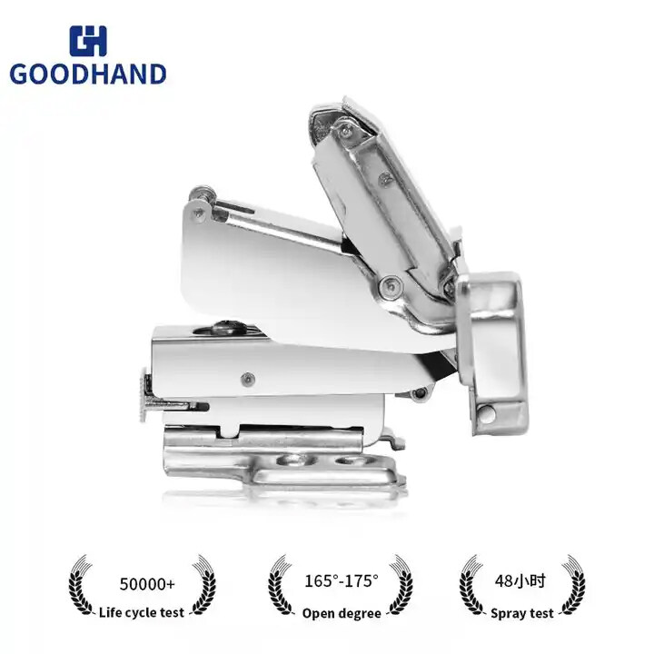 165 degree soft closing concealed hinge,soft close damper hinge for cabinets,metal cabinet door hinge