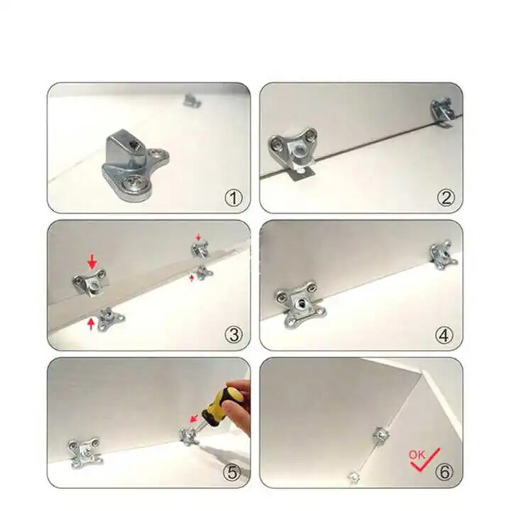 zinc alloy shelf connector,rafix furniture plastic connector,rafix connector