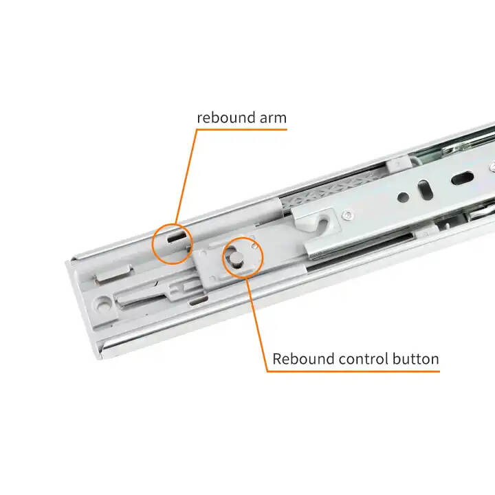 drawer slides,kitchen  furniture  drawer slide,push open  kitchen drawer slides