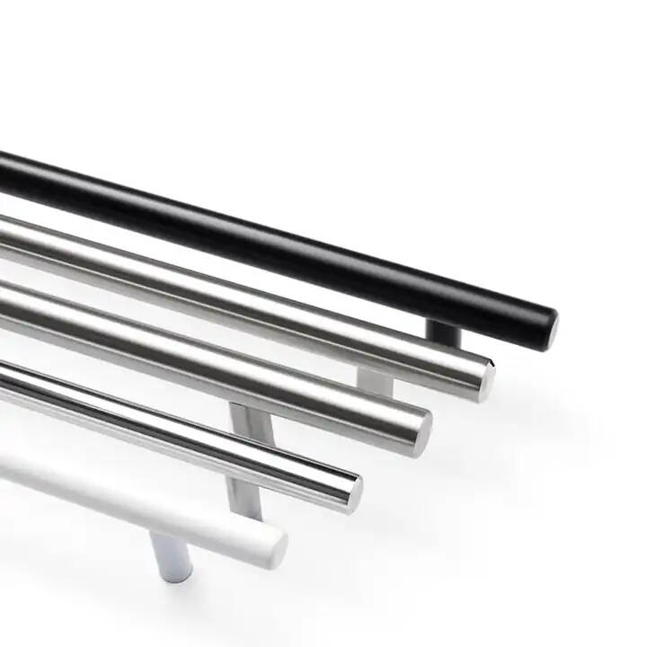 Stainless Steel Kitchen Furniture Modern Cabinet Door T Bar Pull Handles Drawer And Dresser Furniture Handles Knobs