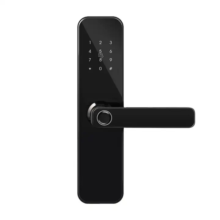 Fingerprint Locks Finger Touch Screen electronic Handle Home Locker Apartment lock Smart front office Door Lock