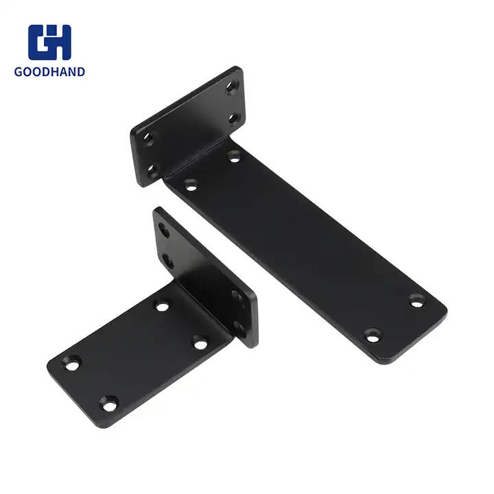 GH H04 Factory Price Industrial Cast Iron Shelf Bracket Metal Side Mount Shelf Bracket