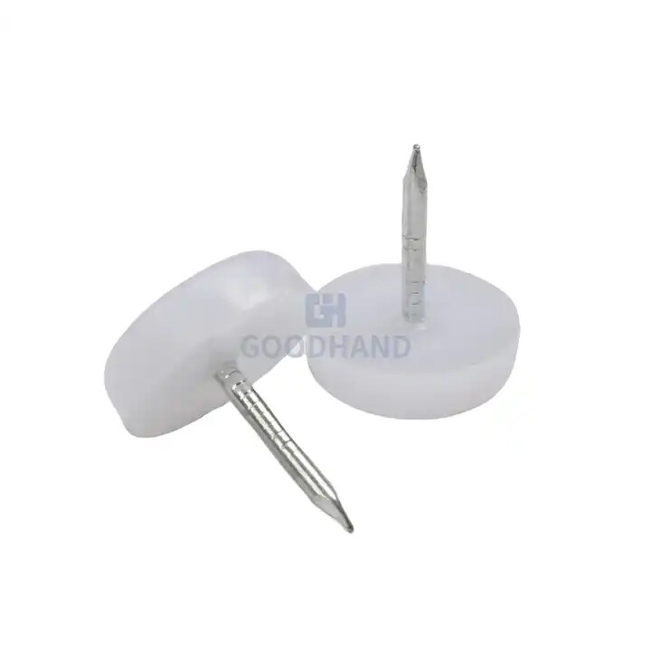 Furniture hardware Rubber Furniture Sliders Plastic Chair Glides nail on glide