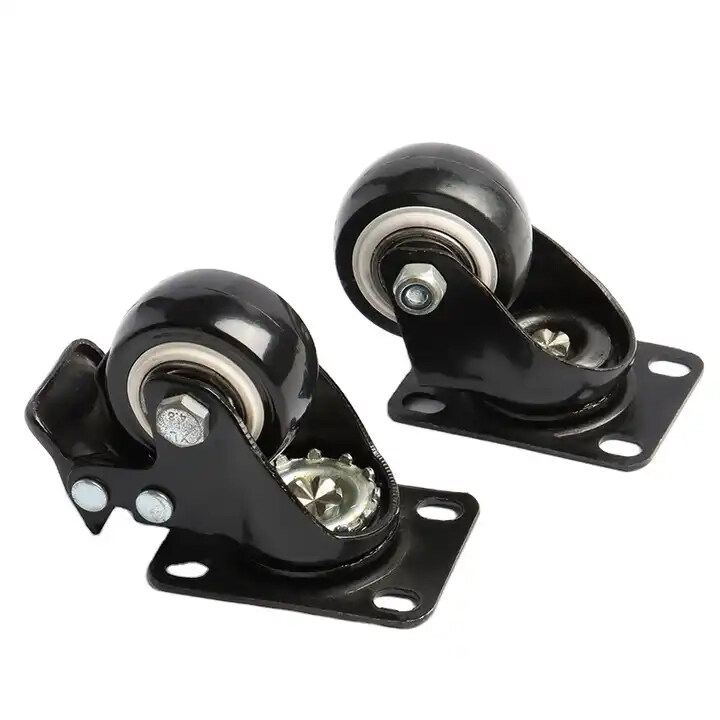 office chair caster wheels,with brake without brake castor,castor wheels black