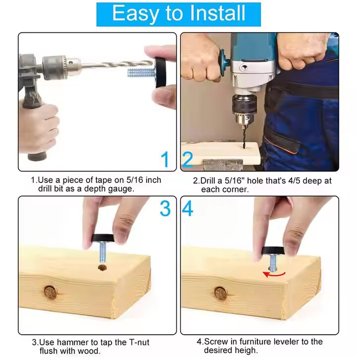 Plastic Adjustable Feet,Adjustable Cabinet feet,Heavy Duty Leveling Feet