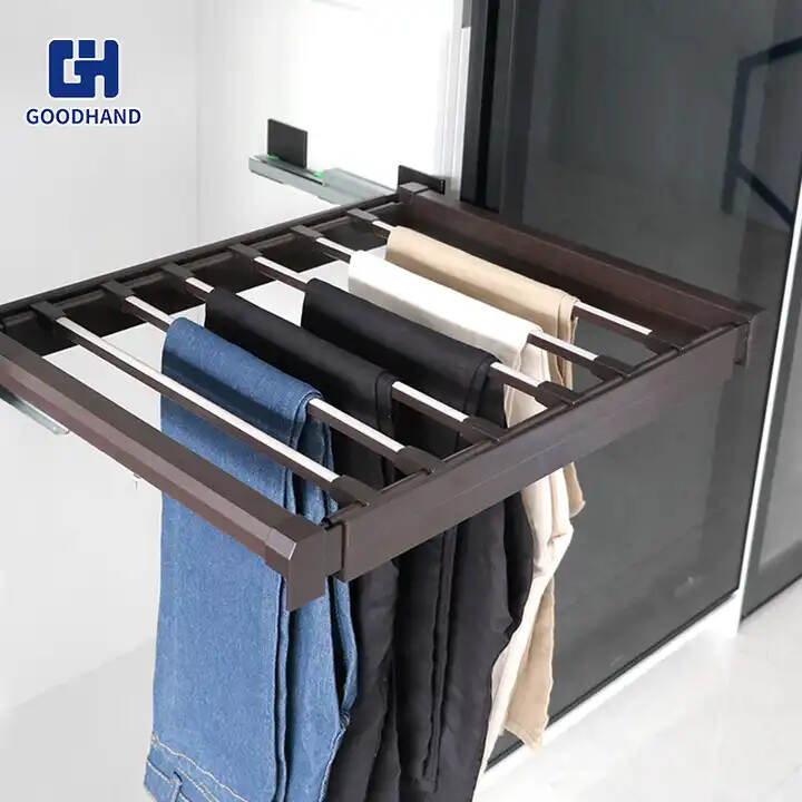 soft close closet,furniture hardware soft close closet,pull out trouser shelf for wardrobes cabinet