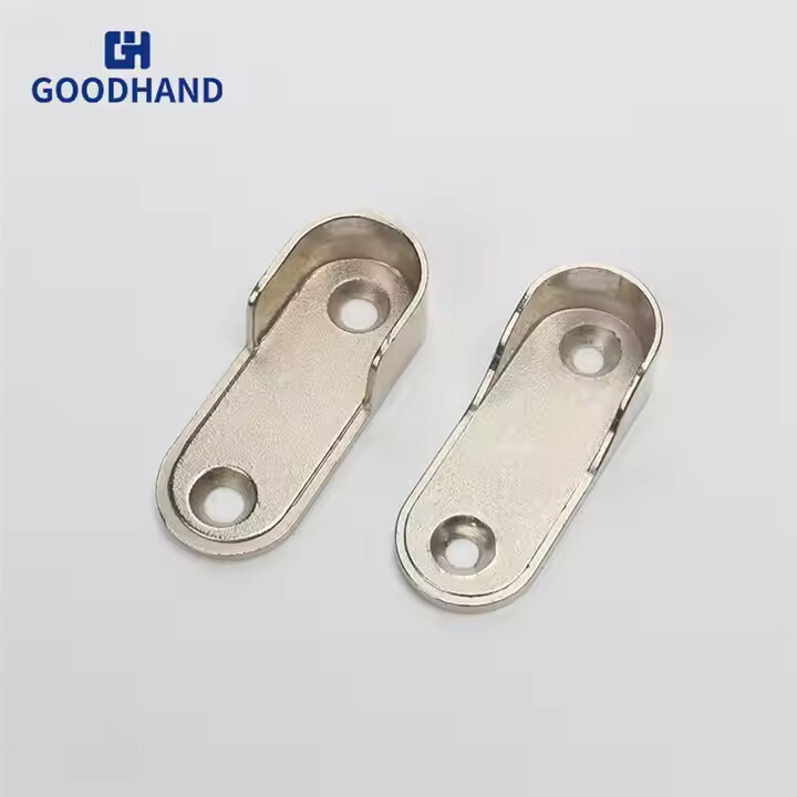 wardrobe clothes hanging rail holder support,Zinc Alloy Wardrobe Tube Holde,Wardrobe rail Support