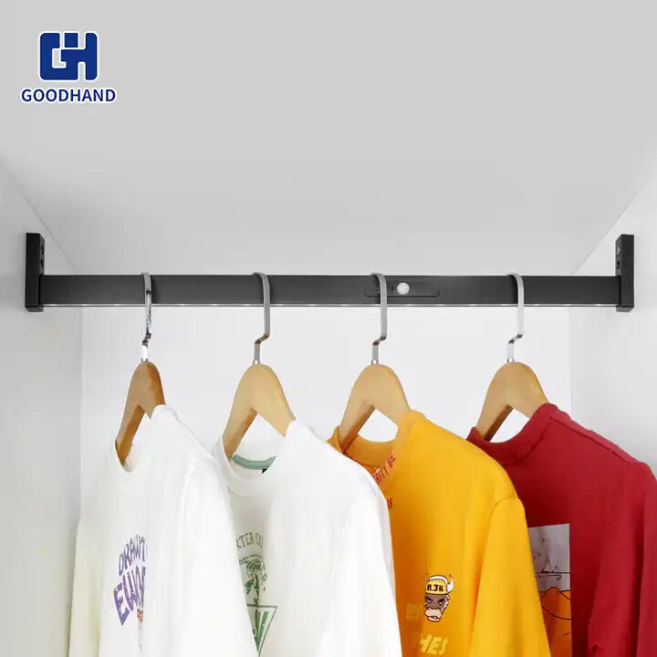 Wardrobe fitting rails for clothes Closet rod,closet chrome tube hanging rail rod for clothes,wardrobe hanger clothes rail closet hanger rod