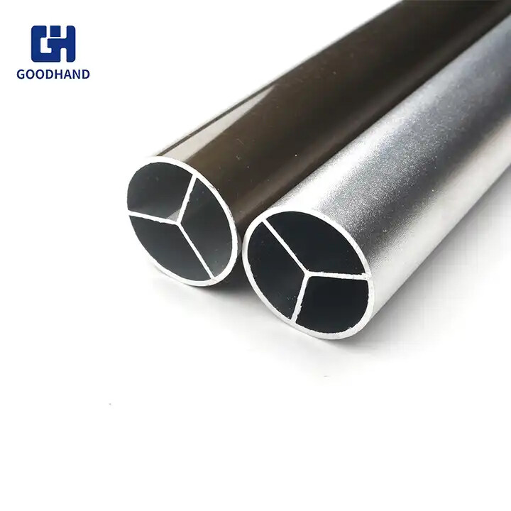 GH Chrome Plated Wardrobe Tube 25Mm Round Iron Tube Oval Tube Clothes Rail Furniture Fittings