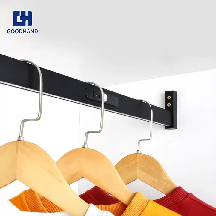 Wardrobe fitting rails for clothes Closet rod,closet chrome tube hanging rail rod for clothes,wardrobe hanger clothes rail closet hanger rod