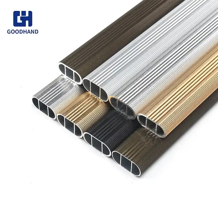 Customized color grey gold silver brown red mat powder coating aluminum profile wardrobe rail steel plastic coated white,stainless steel wardrobe accessories rail Round Thick Furniture Fittings Ss Pipe Closet Clothes Wardrobe Tube,Aluminum Tube Spring Roller Blind System Different Thickness Roller Blind Tube 38mm bathroom chrome plated pipe