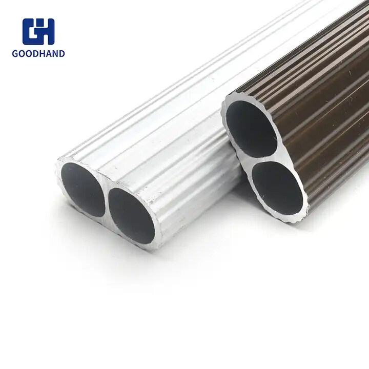 ASTM titanium seamless pipe customized diameter alluminum alloy cutain rods rails with accessories,oval wardrob rail 30 x15mm chrome plated matt nickel plated steel anodised aluminium wardrobe rail stell plastic rack pipe tube,Fashionable trend low price wholesale aluminium curtain track iron tubes chrome plated  clothes hanger track rail tube pipe