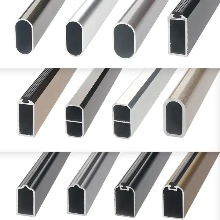 ASTM titanium seamless pipe customized diameter alluminum alloy cutain rods rails with accessories,oval wardrob rail 30 x15mm chrome plated matt nickel plated steel anodised aluminium wardrobe rail stell plastic rack pipe tube,Fashionable trend low price wholesale aluminium curtain track iron tubes chrome plated  clothes hanger track rail tube pipe