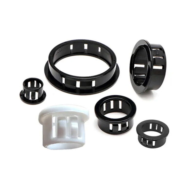 Snap-in bushing SB series nylon snap-fit bushing Bushing Grommet Protector Round Snap Panel,Black Snap Bushing 1.18