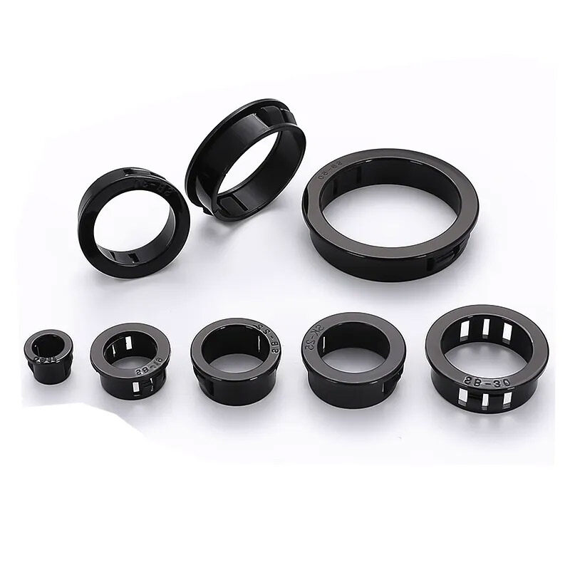 GH D302 Cable Snap Bushing Grommet SK-22 Black Nylon Snap in Cable Hose Locking Hole Plugs Cover