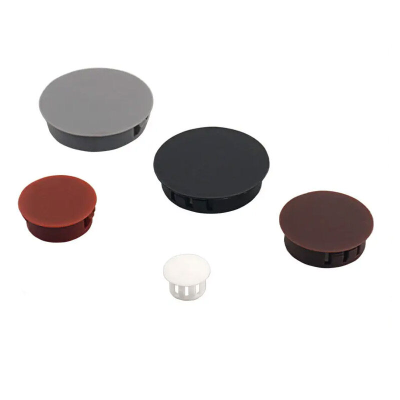 Hole Plugs Black Nylon Round Snap Panel Locking Hole Plugs Cover Cable Snap Bushing Furniture Hole Plugs Button,Nylon Plastic Hole Plug Cover Pipe Gray Color Screw Caps   INDUSTRIES Plastic Snap-in Blank  Protective Cover Cap Head,Round Plastic Cover Furniture Snap Hole Plug Panel Hole Plug Drilling Screw Furniture Hole Plug Anti-theft Door Hole