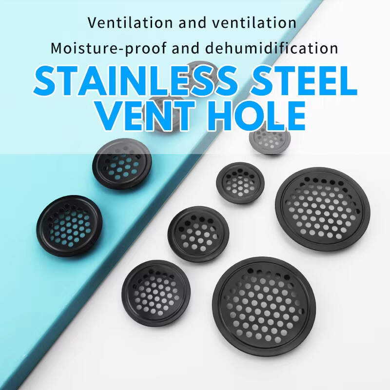 Ventilation Hole Furniture Hardware,Cabinet Accessories Cabinet Round Ventilation Hole Vents Ventilation Air,Stainless Steel Vent Hole