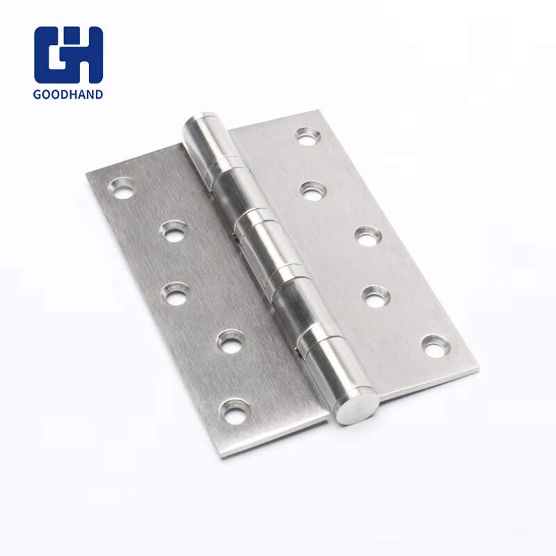 Butt Hinge 201 304 Stainless Steel Windows Door Hinges Cabinet Kitchen Round Corner Heavy Duty Ball Bearing Hinge