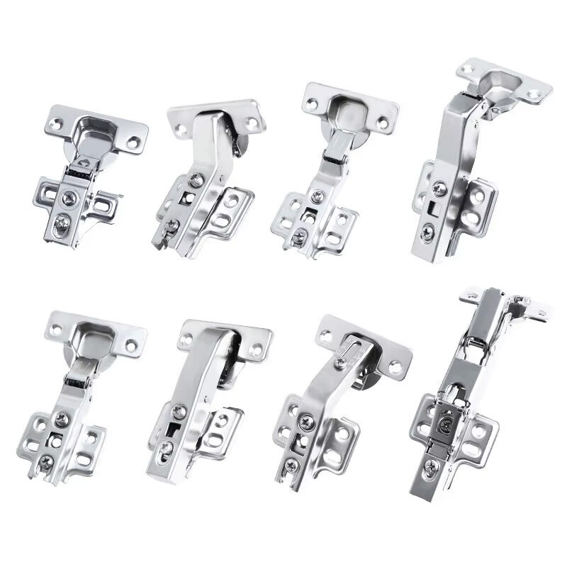 Hidden Cold-rolled Steel Type 4D Adjustable Full Overlay Hydraulic Cabinet Adjustable Clip On Soft Closing Door Hinge