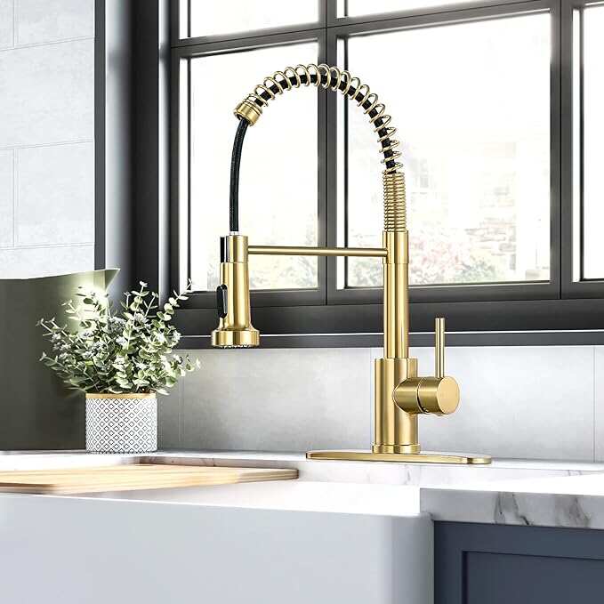 hot style waterfall gourmet kitchen cabinets sink pull out flexible kitchen faucet accessories single hole kitchen tap