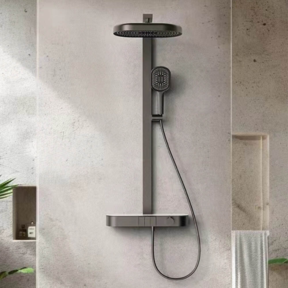 Bathroom Multifunction Shower System Chrome Brass Mixer Faucet Bathroom Shower Set with Handheld Shower