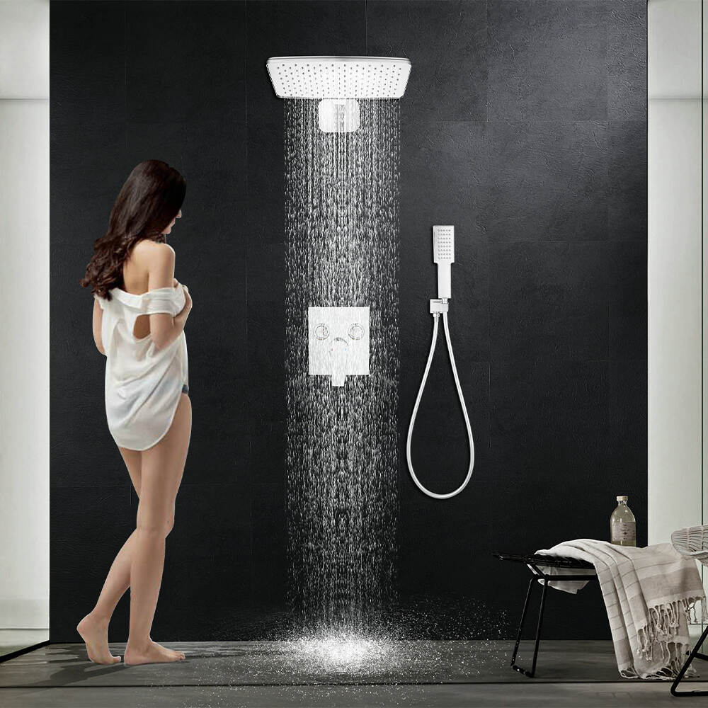 Best selling bathroom high pressure ceiling mounted rain shower head with PVC hose