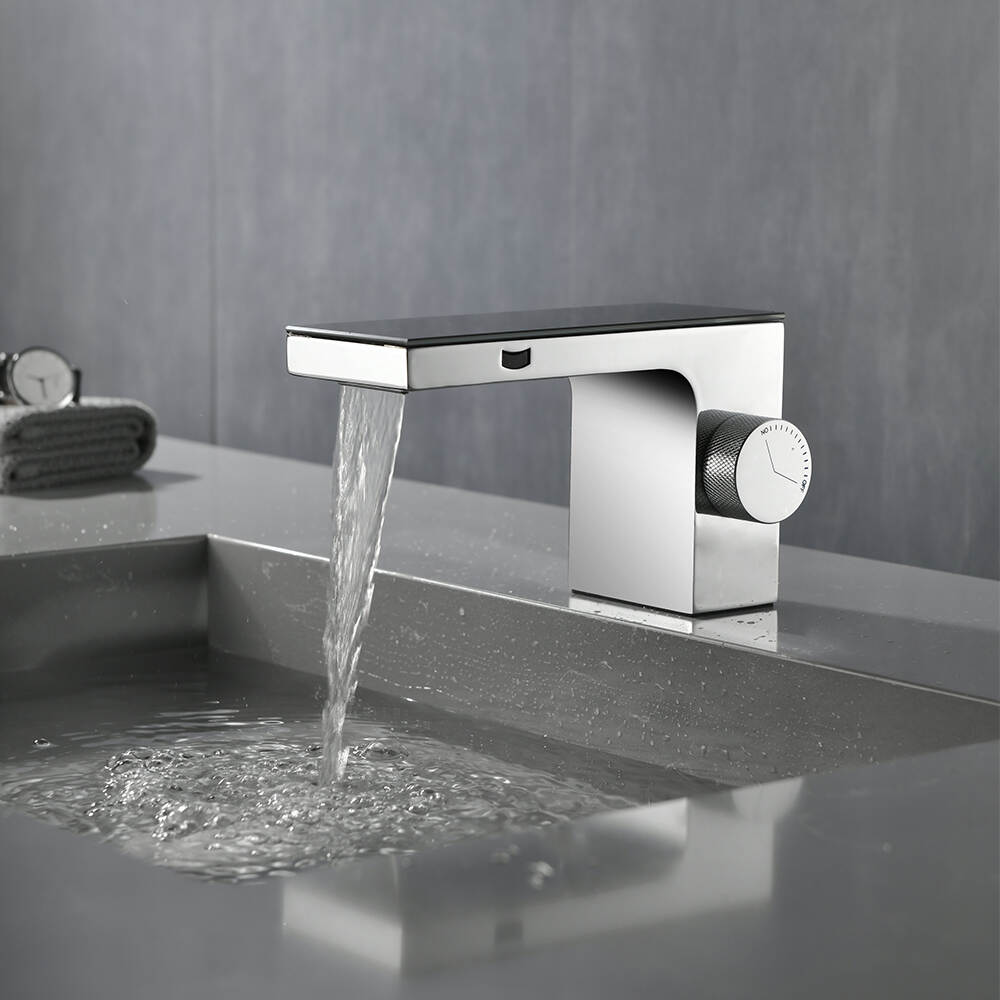 bathroom deck mounted water faucet Touch-free sensor faucet for bathroom sink water saving