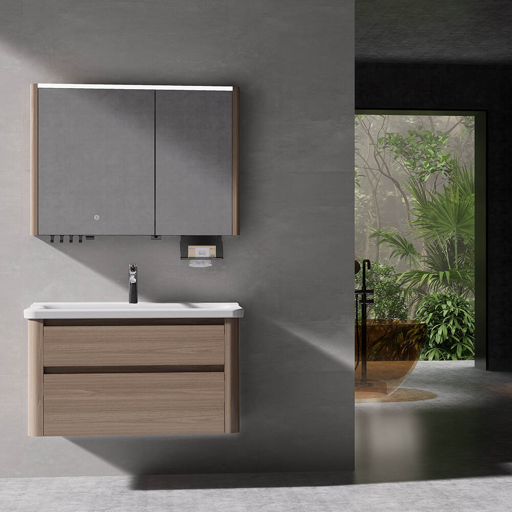 Luxury New Design Wall Hanging Bath Furniture Washbasin Cabinet Bathroom Vanity With Sink For Hotel