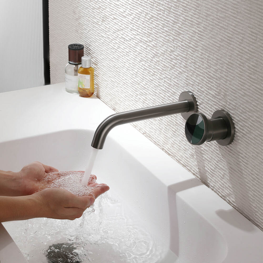 Single Handle Wall Mount  Faucet Trim in Gun Metal