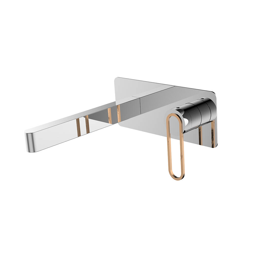 Contemporary Basin Mixer Faucet Lever Spout Lavatory Basin Faucet Chrome Plating Waterfall Bathroom Faucets