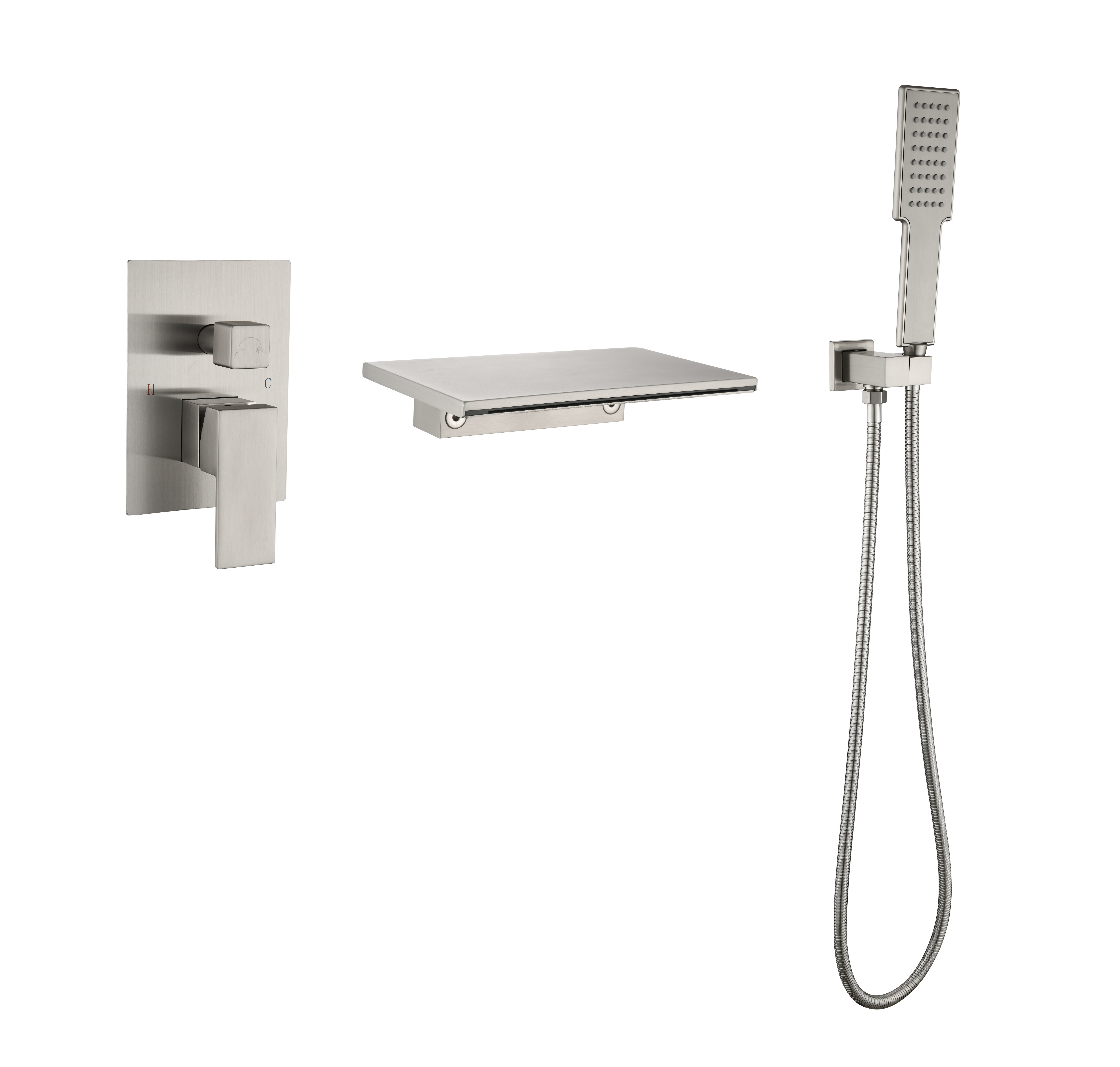China Professional Factory Wall Mounted Brass Bathtub Faucets Bathroom Taps With Shower Head