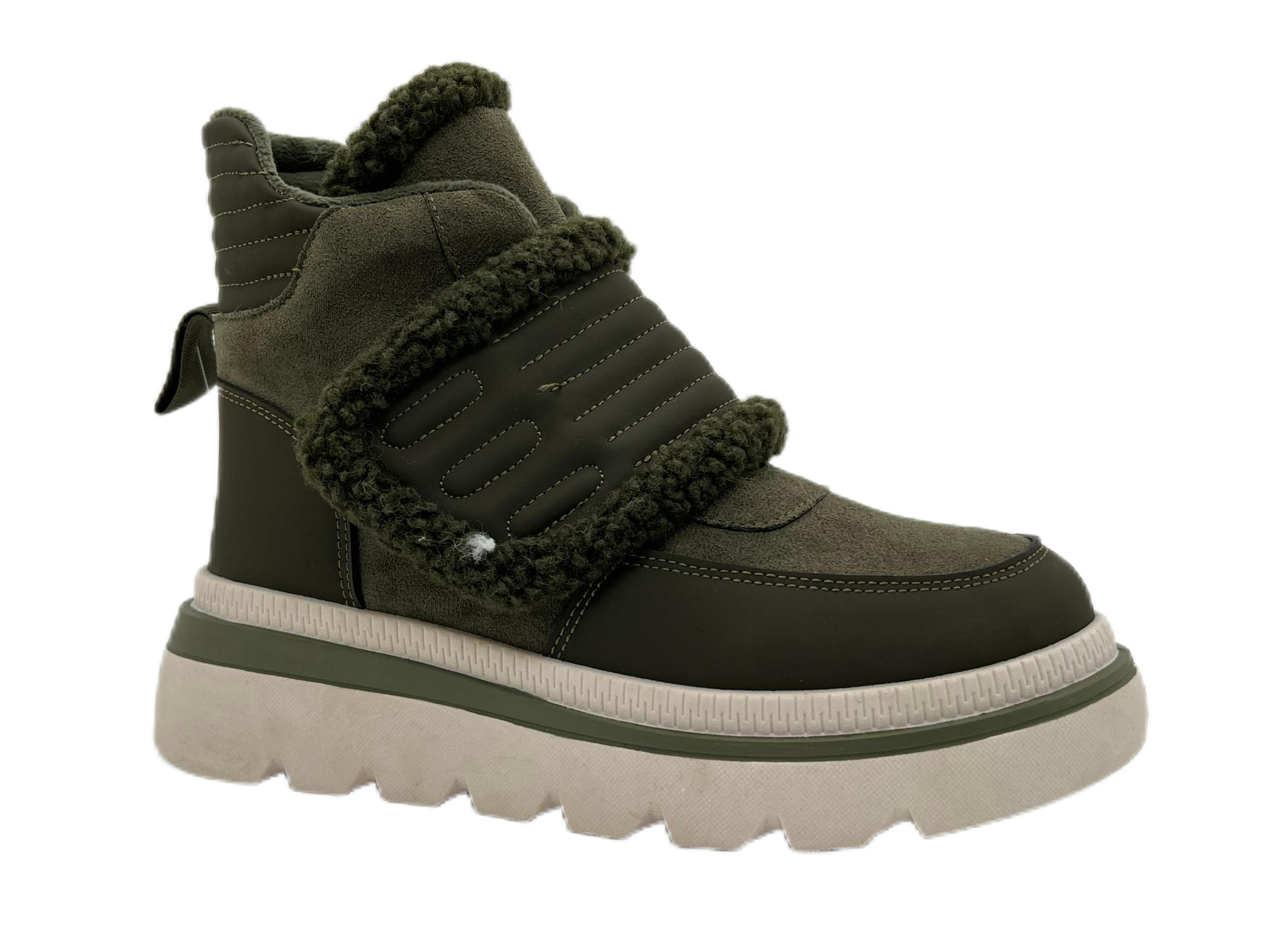 Dark Green Snow Boots for Women