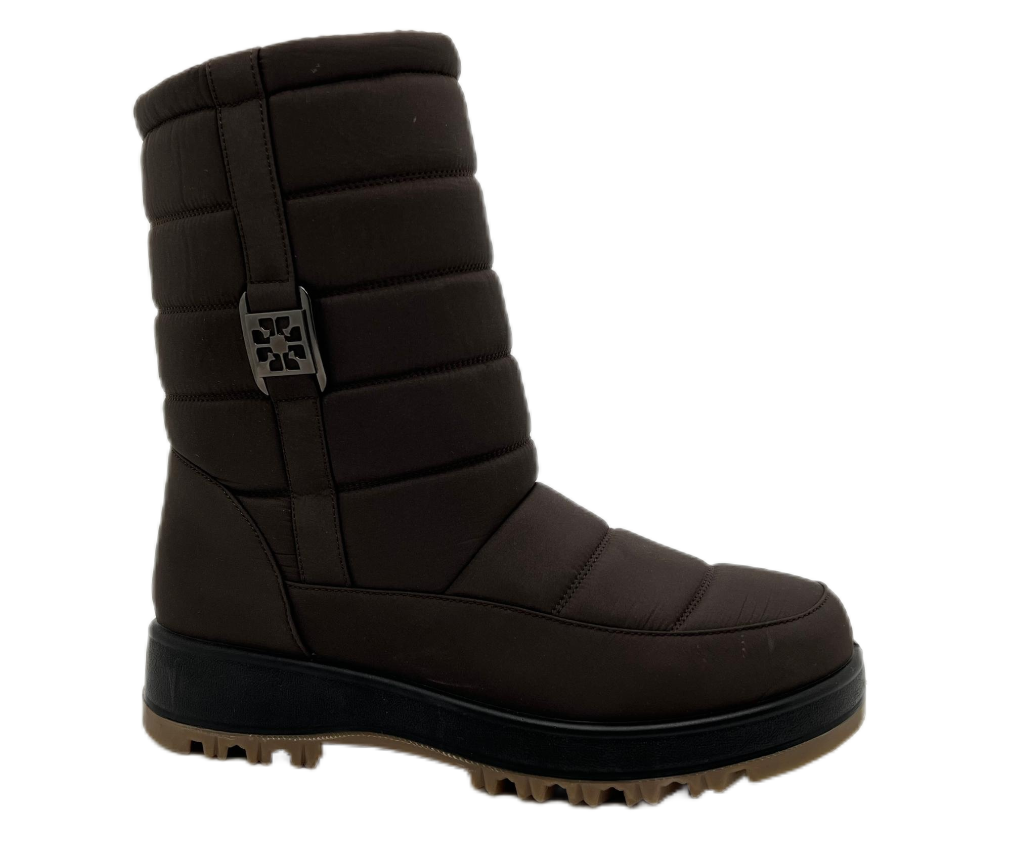 Black Mid-Calf Women's Snow Boots